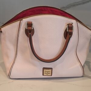 Dooney & Bourke Light Pink Tote with Brown Accents
